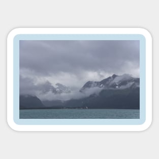 Alaska. Kenai Fjords. Mountains. Sticker